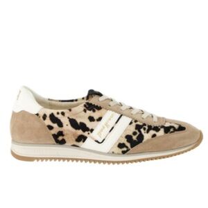 Leather Sneaker Leopard print Beige/Brown combo